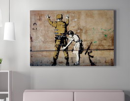 Wallity Lienzo Decorativo Banksy WY14 (50 x 70 cm)